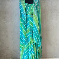 LAHARIYA DESIGNER PLAZO WITH SHURG SET - Yellow - 38