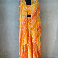 LAHARIYA DESIGNER PLAZO WITH SHURG SET - Rama Green - 38