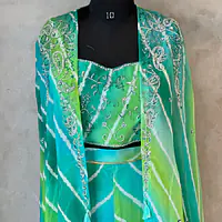 LAHARIYA DESIGNER PLAZO WITH SHURG SET - Yellow - 40