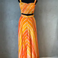 LAHARIYA DESIGNER PLAZO WITH SHURG SET - Yellow - 44