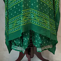 PURE CHINON KAFTAN WITH AFGANI PANT - Pink - 42