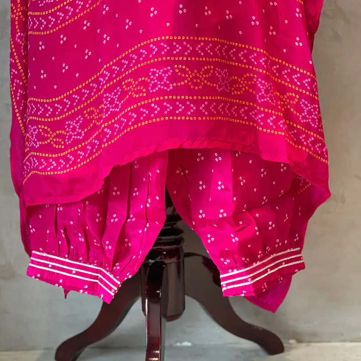PURE CHINON KAFTAN WITH AFGANI PANT - Green - 40