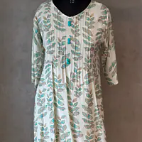 BEAUTIFUL FLORAL PRINT CO-ORD SET - Sky Blue - 40