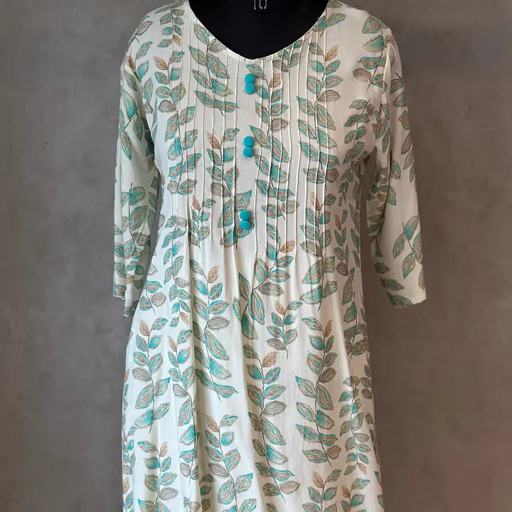 BEAUTIFUL FLORAL PRINT CO-ORD SET - Sky Blue - 40
