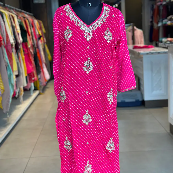 MOTHDA SPECIAL HANDWORK KURTI - 40