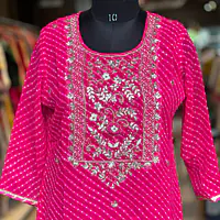 MOTHDA SPECIAL HANDWORK KURTI - 36