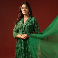 LAHRIYA SPECIAL HANDWORK GOWN - 40 - MAGENTA