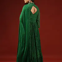 LAHRIYA SPECIAL HANDWORK GOWN - 40 - GREEN