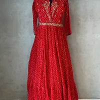 LAHRIYA SPECIAL HANDWORK GOWN - 42 - GREEN