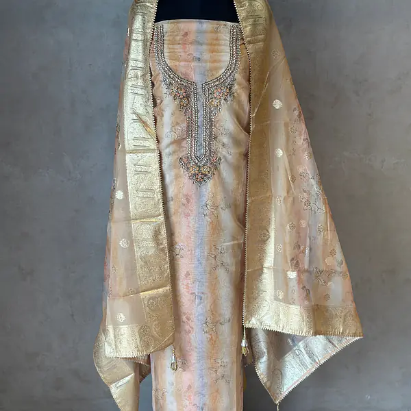 PURE ORGANZA HANDWORK SUIT SET - Default Title