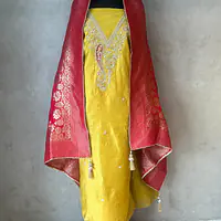 PURE ORGANZA HANDWORK SUIT SET - Default Title