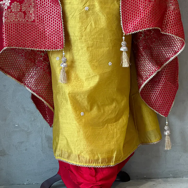 PURE ORGANZA HANDWORK SUIT SET