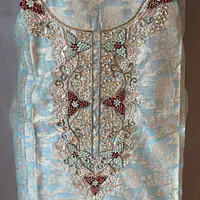 PURE ZARI SILK SUIT SET WITH HANDWORK