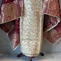 PURE ZARI SILK SUIT SET WITH HANDWORK
