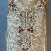 PURE ZARI SILK SUIT SET WITH HANDWORK