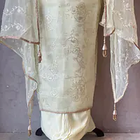 PURE ORGANZA HANDWORK SUIT SET