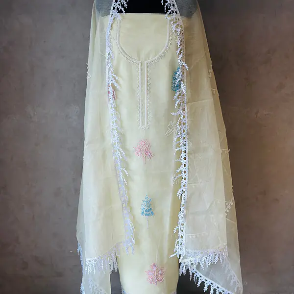 PURE KOTA DORIYA HANDWORK SUIT SET