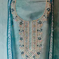 PURE ORGANZA HANDWORK SUIT SET