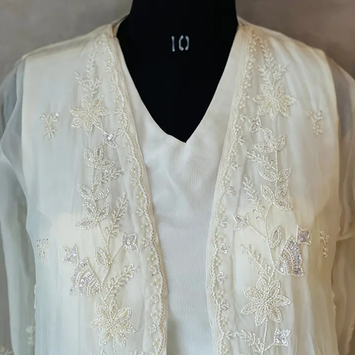 PEARL HANDWOK PLAZO SET - 40