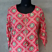 BEAUTIFUL FLORAL KURTI - Musterd - 50