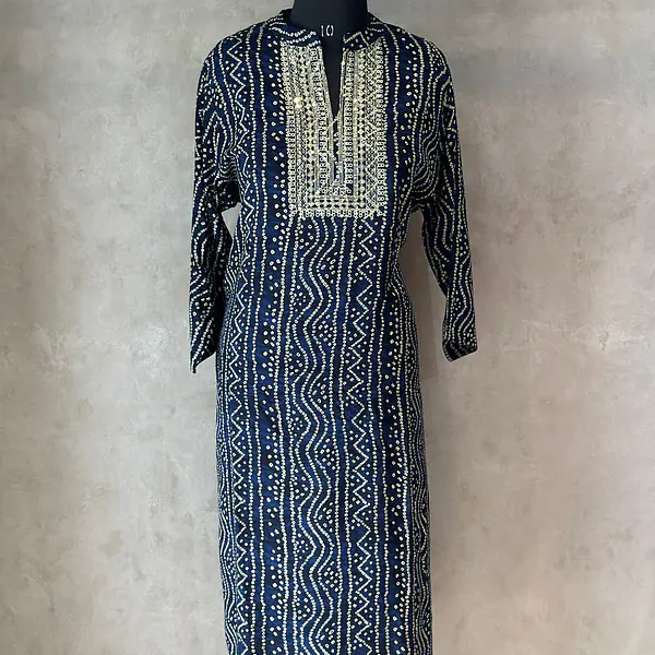 KURTI WITH SEQUENCE WORK - 48