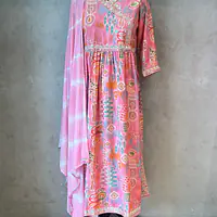 PRINTED ANGRAKHA SUIT - 42