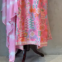 PRINTED ANGRAKHA SUIT - 44