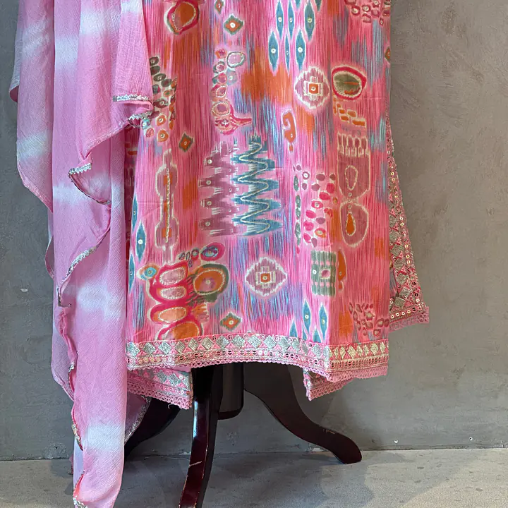 PRINTED ANGRAKHA SUIT - 44