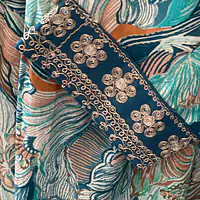 PRINTED ALIA CUT SUIT SET - Rama Green - 46