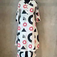TWO PIECE COTTON SUIT SET - 38