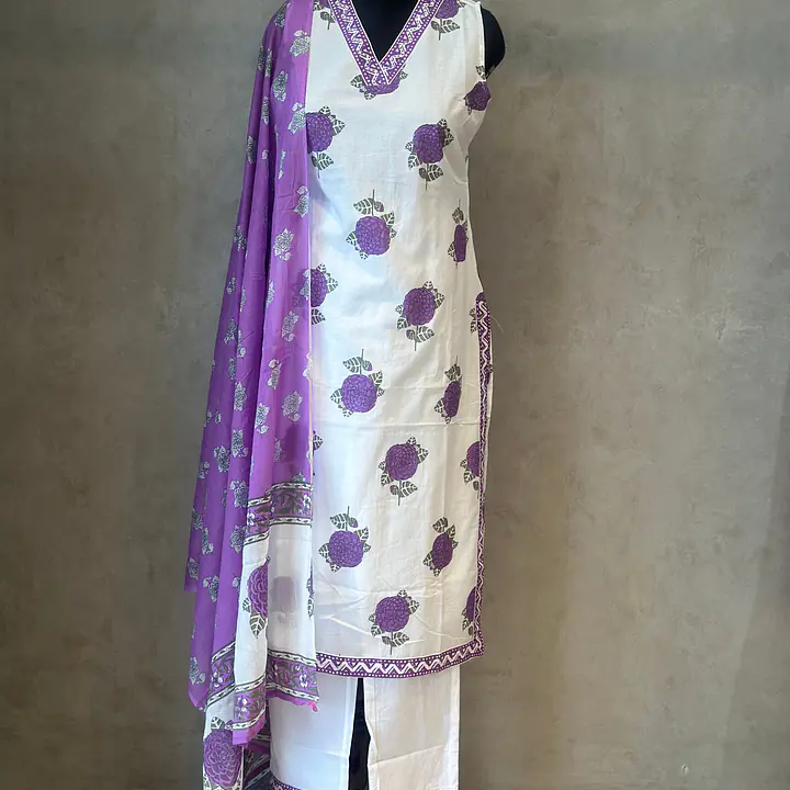 TRENDY HANDBLOCK SUIT SET - 38