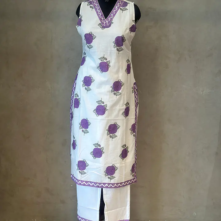 TRENDY HANDBLOCK SUIT SET - 40