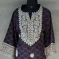 EMBROIDERED SUIT SET - 50