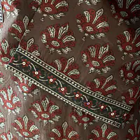 COTTON SUIT SET WITH DUPATTA - Black - 50