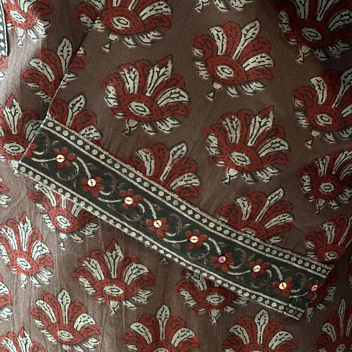 COTTON SUIT SET WITH DUPATTA - Black - 50