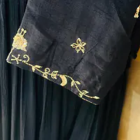 PURE CHINON INDO-FUSION GOWN - Navy Blue - 44