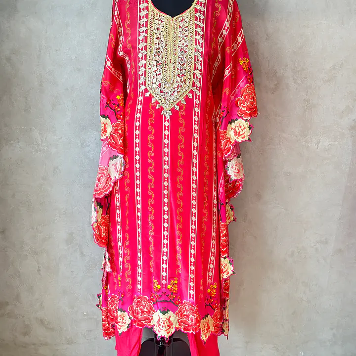 BEAUTIFUL KAFTAN SET - Light Peach - 42