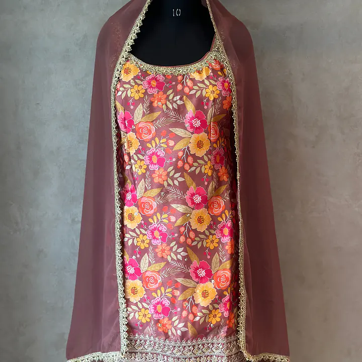 INDO FUSION SHARARA SET - Off white - 38