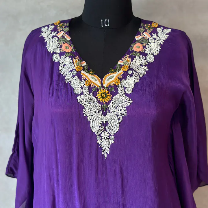 TRENDY KAFTAN IN  HANDWORK - 44