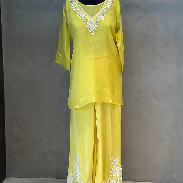 TRENDY HANDWORK PLAZO SET - 36