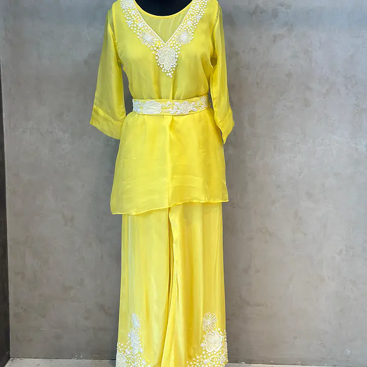 TRENDY HANDWORK PLAZO SET - 42
