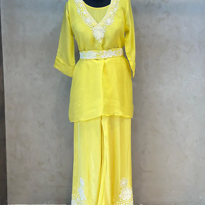 TRENDY HANDWORK PLAZO SET