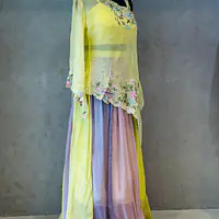 BEAUTIFUL INDO FUSION LEHNGA SET - 38