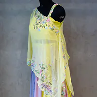 BEAUTIFUL INDO FUSION LEHNGA SET - 40