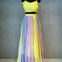 BEAUTIFUL INDO FUSION LEHNGA SET