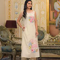 BEAUTIFUL EMBROIDERED TRENDY SUIT SET - 42