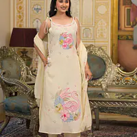 BEAUTIFUL EMBROIDERED TRENDY SUIT SET - 44