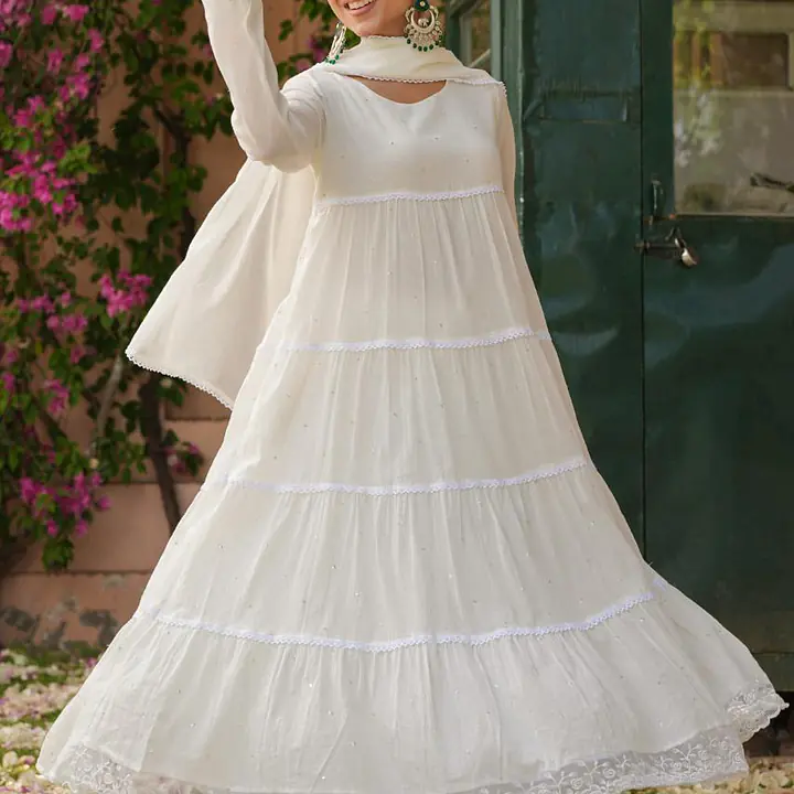 SUMMER SPECIAL ANARKALI GOWN SUIT - LAVENDER - 38