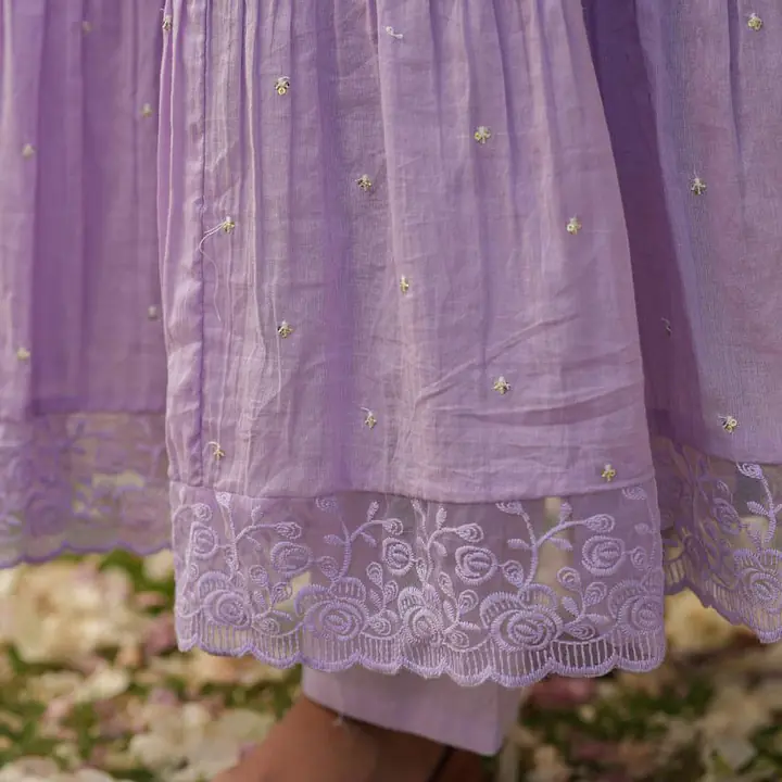 SUMMER SPECIAL ANARKALI GOWN SUIT - LAVENDER - 42