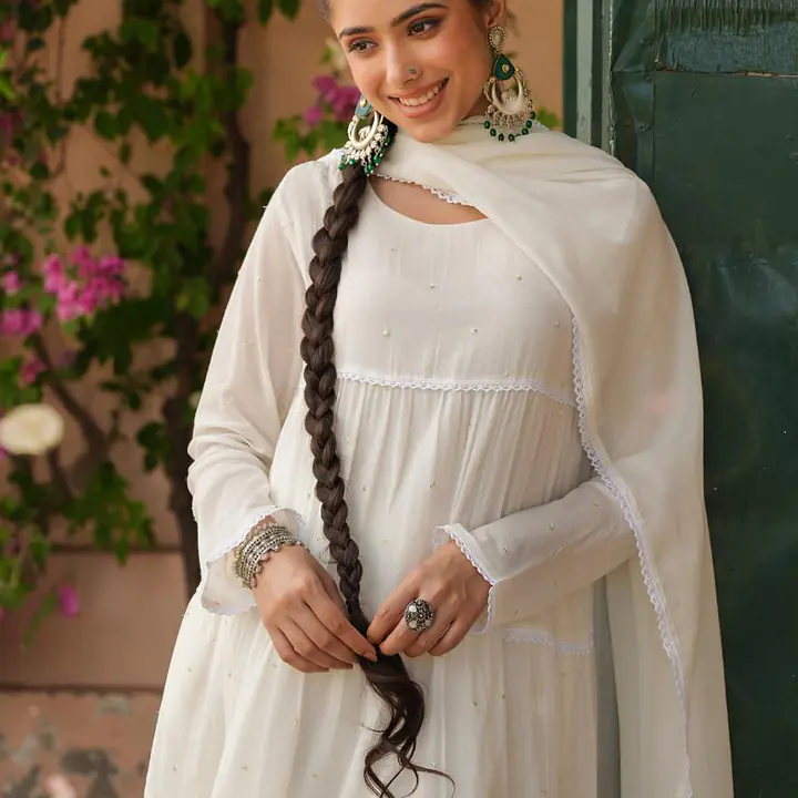 SUMMER SPECIAL ANARKALI GOWN SUIT - LAVENDER - 44